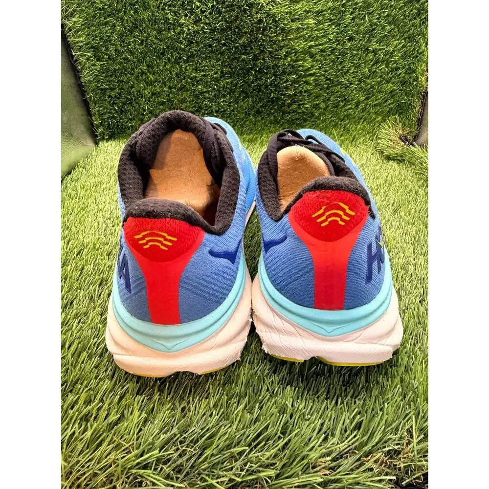 Hoka One One Clifton 9 1127895 VRTL Athletic Sneaker Men's 10D Blue Knit Sports